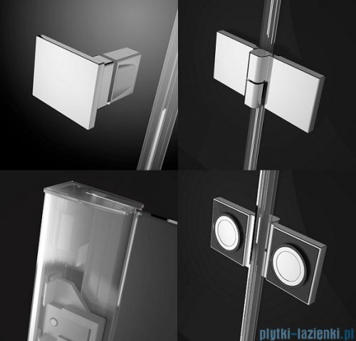 Radaway Essenza New Dwj drzwi wnękowe 130cm lewe szkło przejrzyste 385017-01-01L
