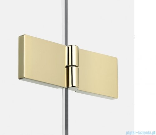 New Trendy New Soleo Light Gold 90x90x195 cm kabina złoty połysk/szkło przejrzyste K-1953