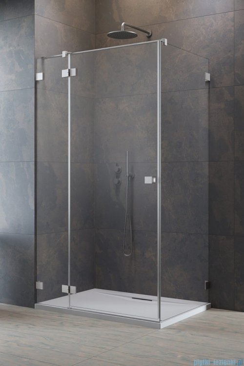Radaway Essenza Pro Brushed Nickel Kdj kabina 90x75cm lewa szczotkowany nikiel 10097090-91-01L/10098075-01-01