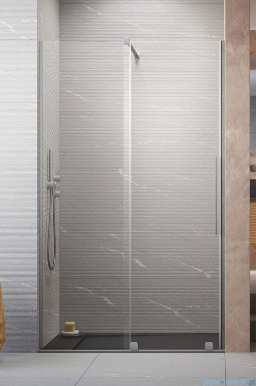 Radaway Furo Brushed Nickel DWJ drzwi prysznicowe 130cm lewe szczotkowany nikiel 10107672-91-01L/10110630-01-01