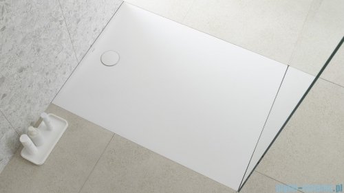 Geberit brodzik Olona 160x80cm z włókniną uszczelniającą biały 550.923.00.1