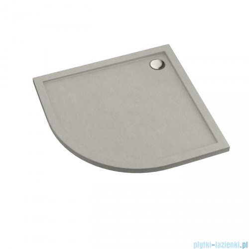 Schedpol Caspar New brodzik półokrągły + syfon 80x80cm Cement Stone 3.2333/CT/ST
