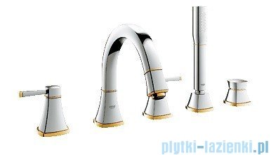 Grohe Grandera 5-otworowa bateria wannowa chrom/złoty 19919IG0