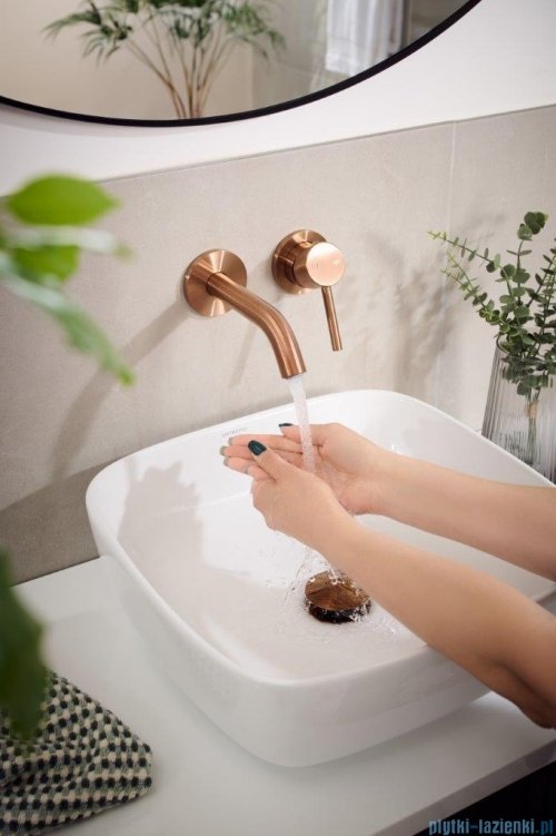 KFA MOZA ROSE GOLD bateria umywalkowa podtynkowa miedź szczotkowana 5039-810-34