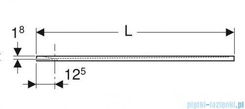 Geberit Sestra brodzik 140x70cm biały 550.205.00.2