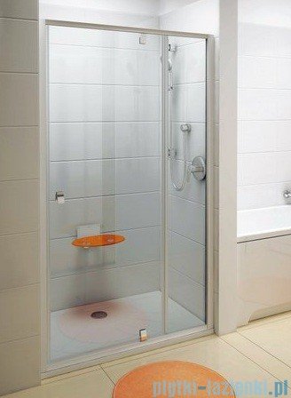 Ravak Drzwi prysznicowe obrotowe Pivot PDOP2-120 białe + chrom transparent 03GG0100Z1