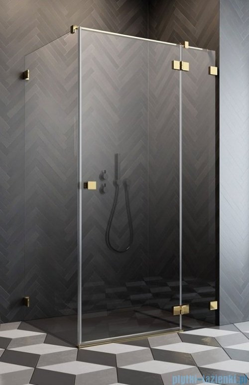 Radaway Essenza Pro Gold Kdj kabina 100x110cm prawa złoty połysk/szkło przejrzyste 10097100-09-01R/10098110-01-01