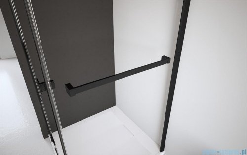 Radaway Idea Black Kdj Factory kabina prysznicowa 100x70 lewa czarny mat/szkło przejrzyste 387040-54-55L/387048-54-55R