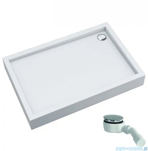 Schedpol Schedline Favory Plus brodzik prostokątny 100x80x16cm Biały 3ST.F1P-80100