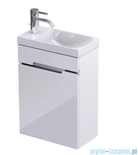 Oristo Silver szafka z umywalką 40x55x22cm biały połysk OR33-ZD1D-40-1-C