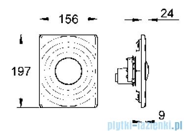 Grohe Surf przycisk uruchamiający chrom 38574000