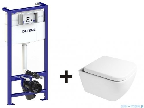 Oltens zestaw podtynkowy stelaż + miska Vernal SmartClean z deską wolnoopadającą 50001000/42506000