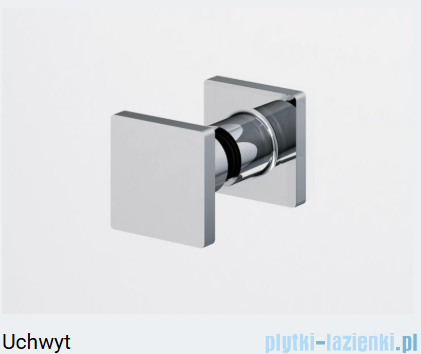 Ronal ANNEA AN13 Drzwi jednoczęściowe ze ścianką stałą w linii 90x200cm prawe miedź szczotkowana AN13D09002707