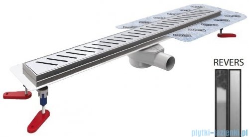 Wiper New Premium Revers Odpływ liniowy z kołnierzem 50 cm syfon drop 50 szlif 500.0255.02.050