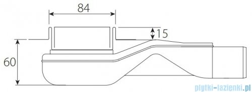 Wiper New Premium Mistral Odpływ liniowy z kołnierzem 70 cm szlif 100.1970.02.070