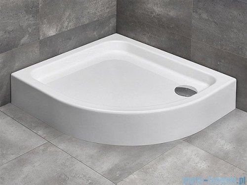 Radaway Brodzik półokrągły Siros E Compact 90x80 lewy z obudową SBE8917-1L