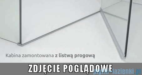 Radaway Kabina prysznicowa Essenza PDD E 90x80 szkło przejrzyste 32532-01-01N