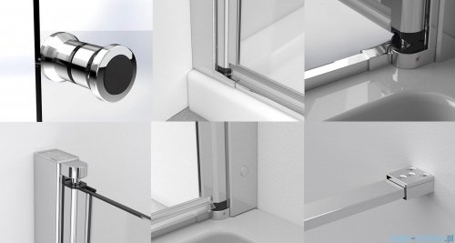 Radaway Eos DWJS drzwi prysznicowe 130 prawe przejrzyste 13799455-01R