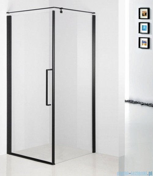 Sea Horse Fresh Line Black kabina kwadratowa Lewa 90x90x200 cm przejrzyste BK260T09KL+