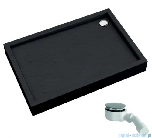 Schedpol Schedline Favory Plus brodzik prostokątny 100x80x16cm Black Stone  3ST.F1P-80100/C/ST