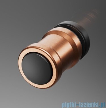 Radaway Nes Brushed Copper DWSB drzwi wnękowe 130cm W2 prawe szczotkowana miedź szkło przejrzyste 10044950-93-01R/10045350-01-01