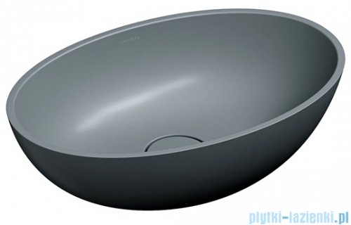 Omnires Shell M+ umywalka nablatowa 50x32 cm ash grey mat SHELL500UNAG