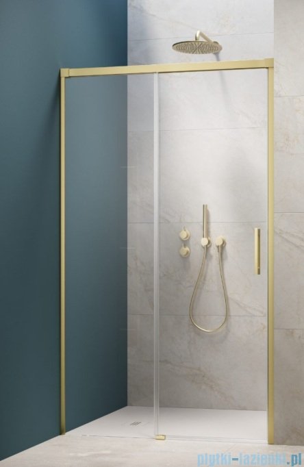 Radaway Idea 6 DWJ Brushed Light Gold drzwi wnękowe 150cm lewe szczotkowane jasne złoto 387019-98-01L