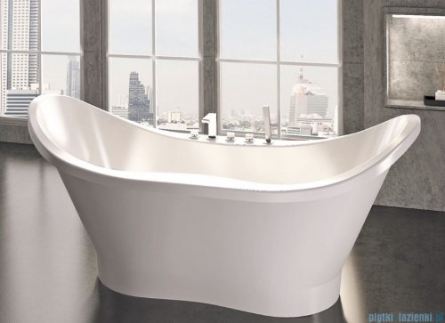Sanitti Uno XL wanna wolnostojąca 182x77 + syfon klik-klak biała 11011100