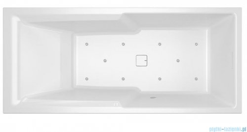 Riho Still Shower LED wanna prostokątna z oświetleniem 180x80cm z hydromasażem Air prawa B103007005