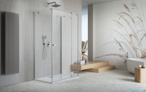 Radaway Essenza Brushed Nickel Kdj+S kabina 90x120x90cm prawa szczotkowany nikiel 1384050-01-01/1385024-91-01R/1384050-01-01