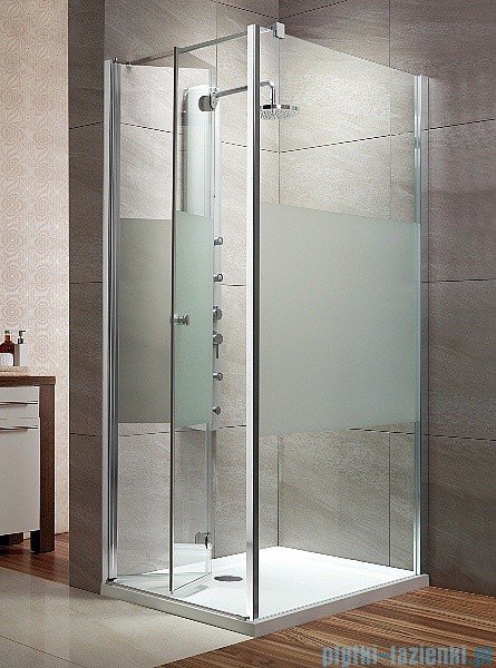 Radaway Eos KDJ-B kabina prysznicowa 80x100 lewa szkło przejrzyste + brodzik Doros D + syfon