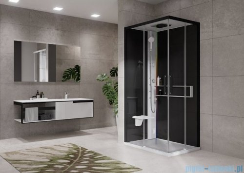 Novellini Glax 2 2.0 kabina masażowo-parowa 100x80 lewa biała G22A198SM5-1UH