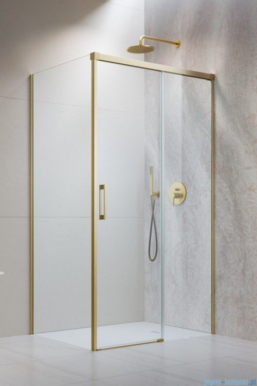 Radaway Idea Kdj Brushed Gold kabina 140x100cm prawa szczotkowane złoto 387044-99-01R/387052-99-01L