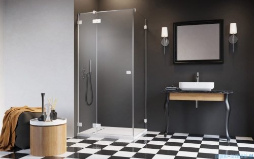 Radaway Essenza Pro White Kdj kabina 110x75cm lewa szkło przejrzyste 10097110-04-01L/10098075-01-01