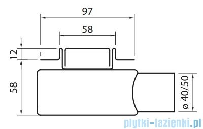 Wiper New Premium Slim Ponente Odpływ liniowy z kołnierzem 50 cm poler syfon Smart Trap 100.3387.01.050