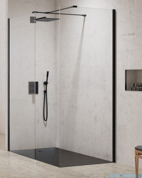 New Trendy New Modus Black kabina Walk-In 160x100x200 cm przejrzyste
