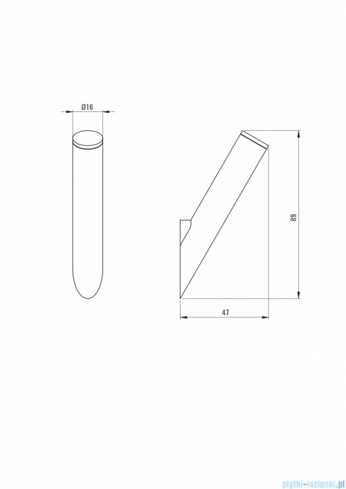 Deante SILIA Haczyk pojedynczy nero ADI_N111
