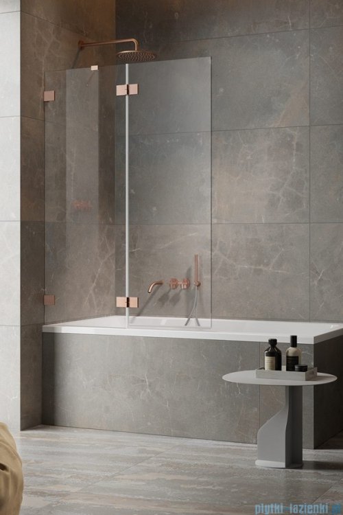 Radaway Essenza Pro Brushed Copper Pnd II parawan nawannowy 100cm lewy szczotkowana miedź 10102100-93-01L