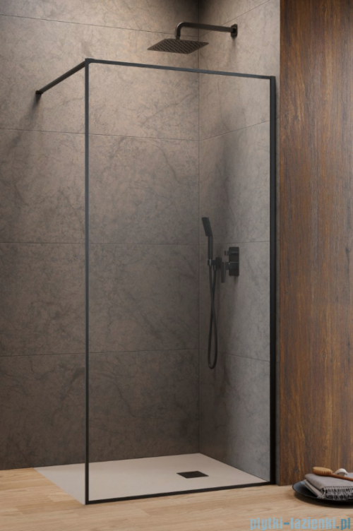Radaway Modo F II Brushed GunMetal kabina Walk-in 85x2010cm Szczotkowany Grafit szkło przejrzyste 10409085-92-01