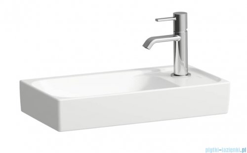 Laufen Meda umywalka ścienna prawa z powłoką LAUFEN Clean Coat 46x23cm biała H8151134001141