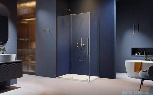 Radaway Furo Kdj Brushed Gold kabina 110x80cm lewa szczotkowane złoto 10104572-99-01L/10110530-01-01/10113080-01-01