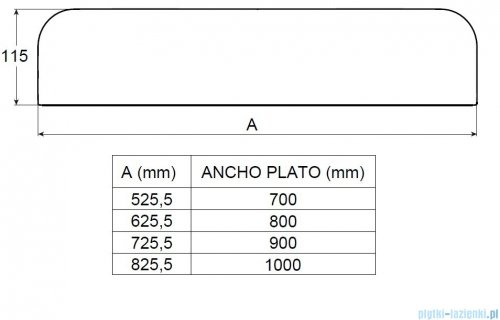 Roca osłona odpływu STONEX dla brodzików Aquos 80 cm beżowy A276356650