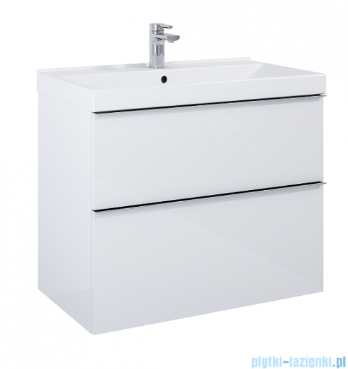 Elita Look szafka z umywalką 80x63x45cm biały połysk 167081/145840