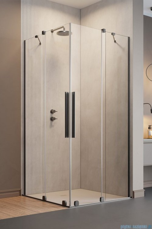 Radaway Furo Brushed GunMetal KDD kabina 100x120cm szczotkowany grafit 10105100-92-01L/10105120-92-01R