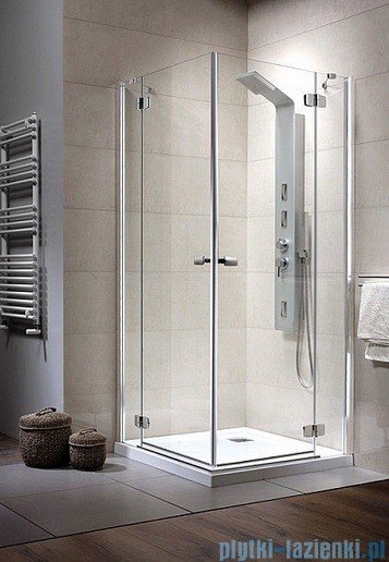 Radaway Kabina prysznicowa Fuenta KDD 100x80 szkło brązowe
