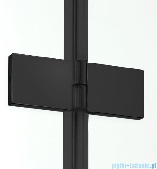 New Trendy New Renoma Black drzwi wnękowe 90x195 cm przejrzyste prawe D-0272A