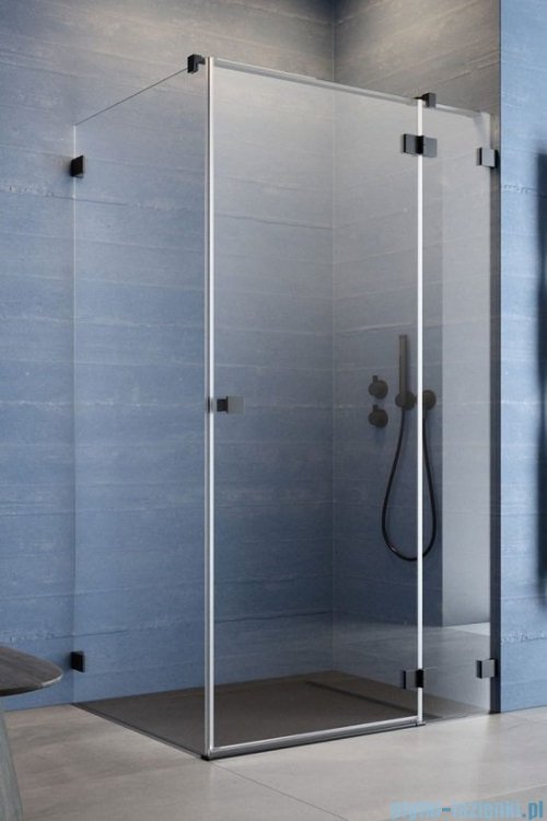 Radaway Essenza Pro Black Kdj kabina 80x100cm prawa czarny mat/szkło przejrzyste 10097080-54-01R/10098100-01-01