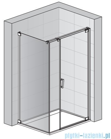 SanSwiss Cadura Black Line ścianka boczna Cat5 120x200cm profile czarny mat CAT51200607