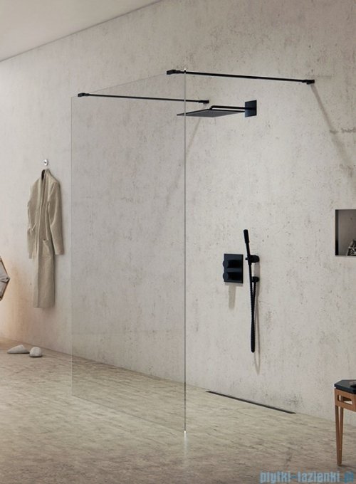 New Trendy New Modus Black kabina Walk-In 140x200 cm przejrzyste