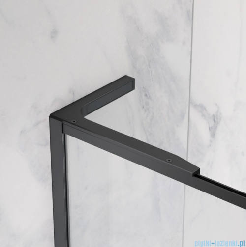 Radaway Modo F SL Black II kabina Walk-in 60x201,6cm lewa Czarna szkło przejrzyste 10419064-54-01L